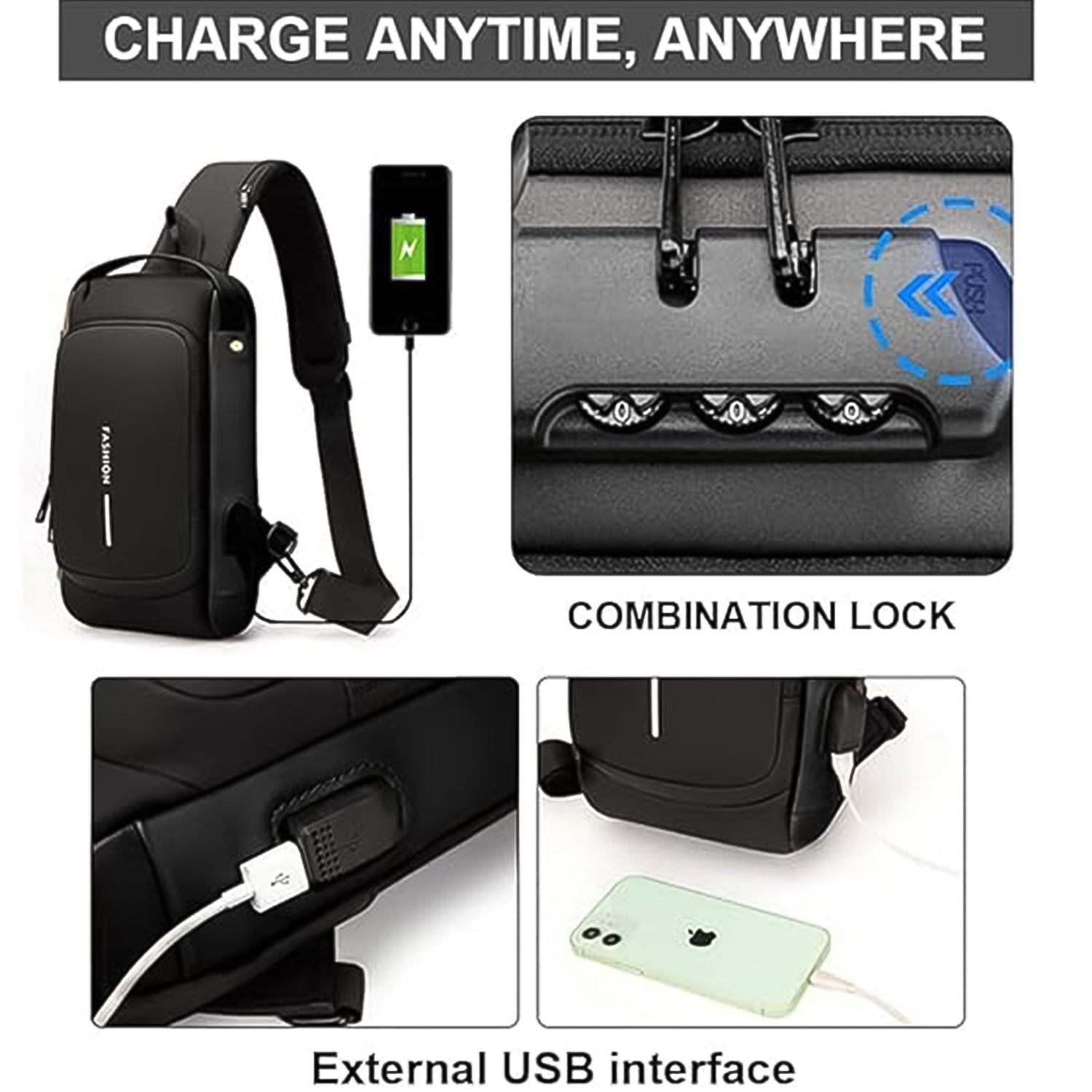 Travel Anti-Theft Crossbody Bag Travel Anti-Theft Crossbody Bag